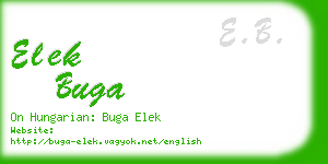 elek buga business card